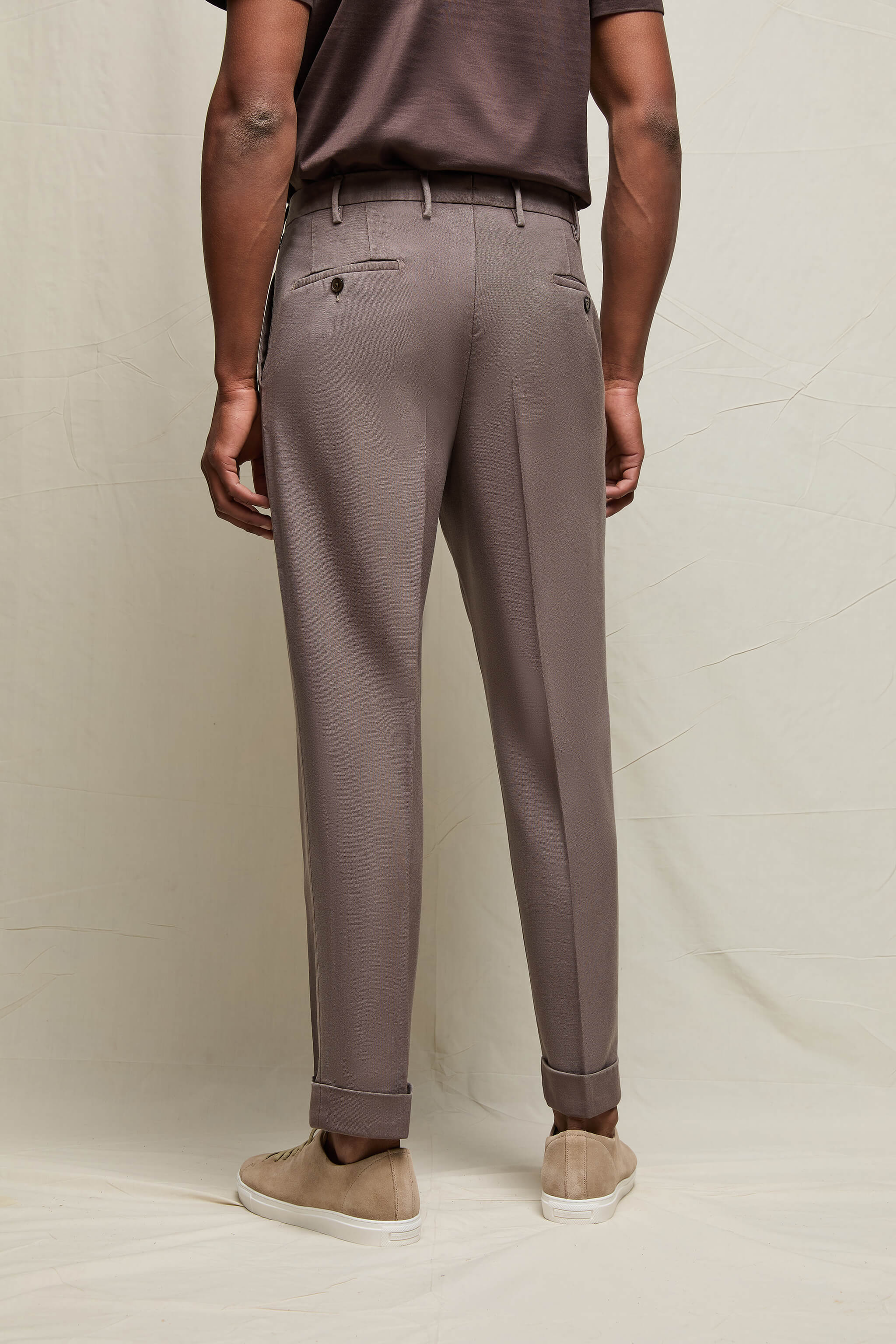 Pantalone MILES tinto capo marrone taupe - Image 3