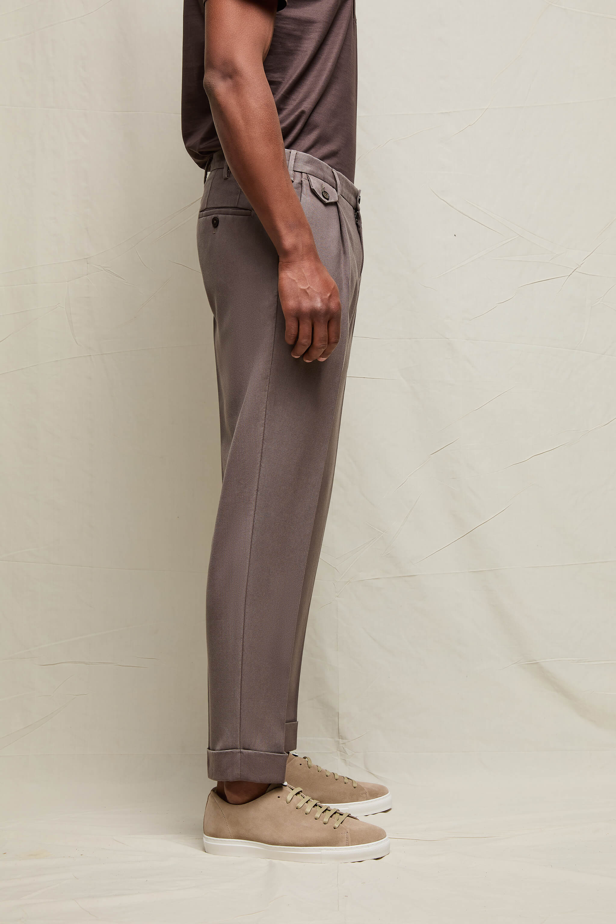 Pantalone MILES tinto capo marrone taupe - Image 4