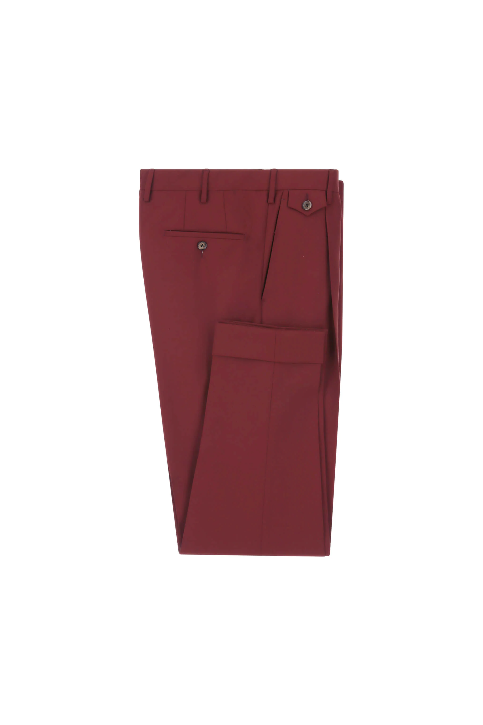 Pantalone MILES in lana vergine bordeaux - Image 7