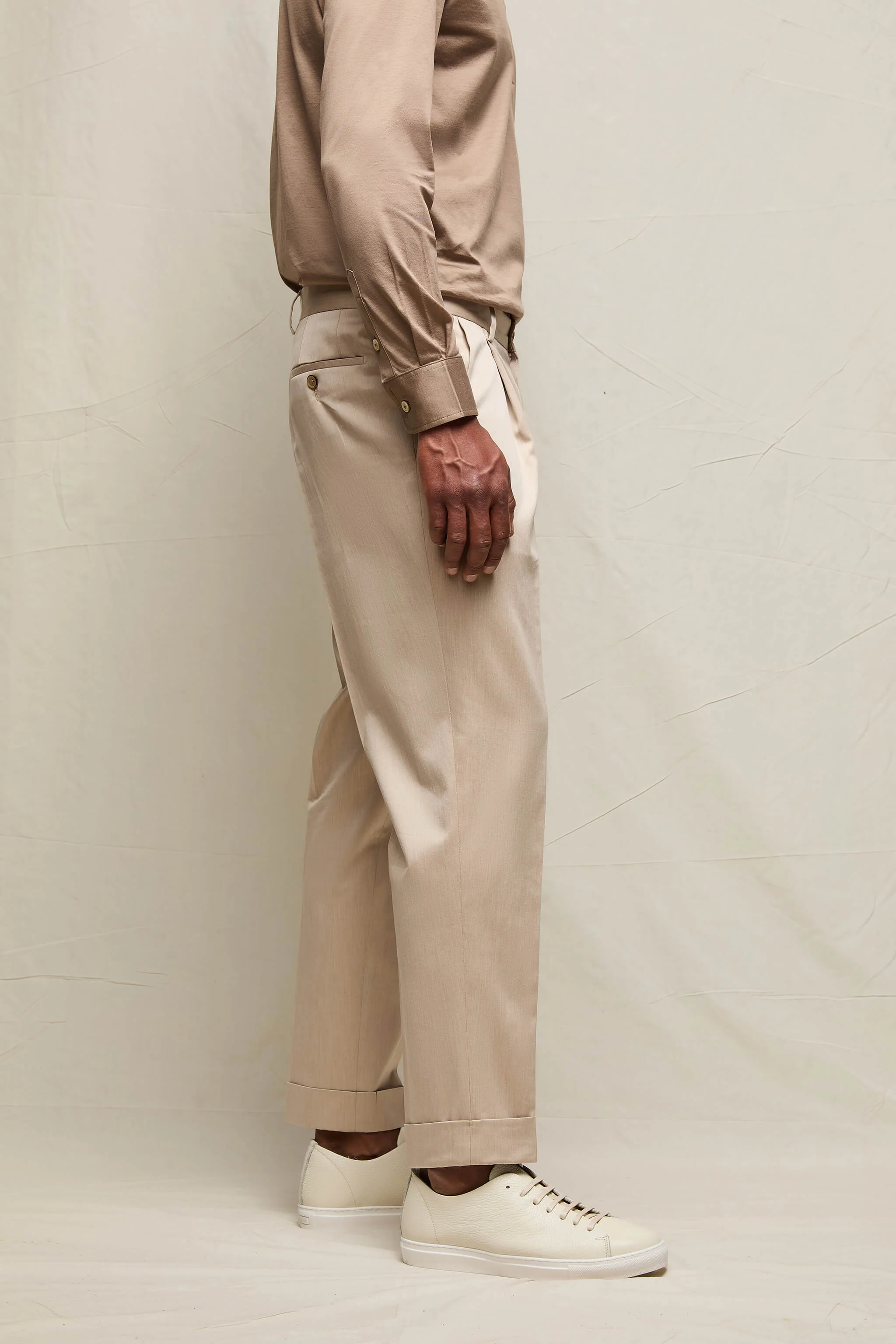 Pantalone Jaco in cotone sabbia - Image 4