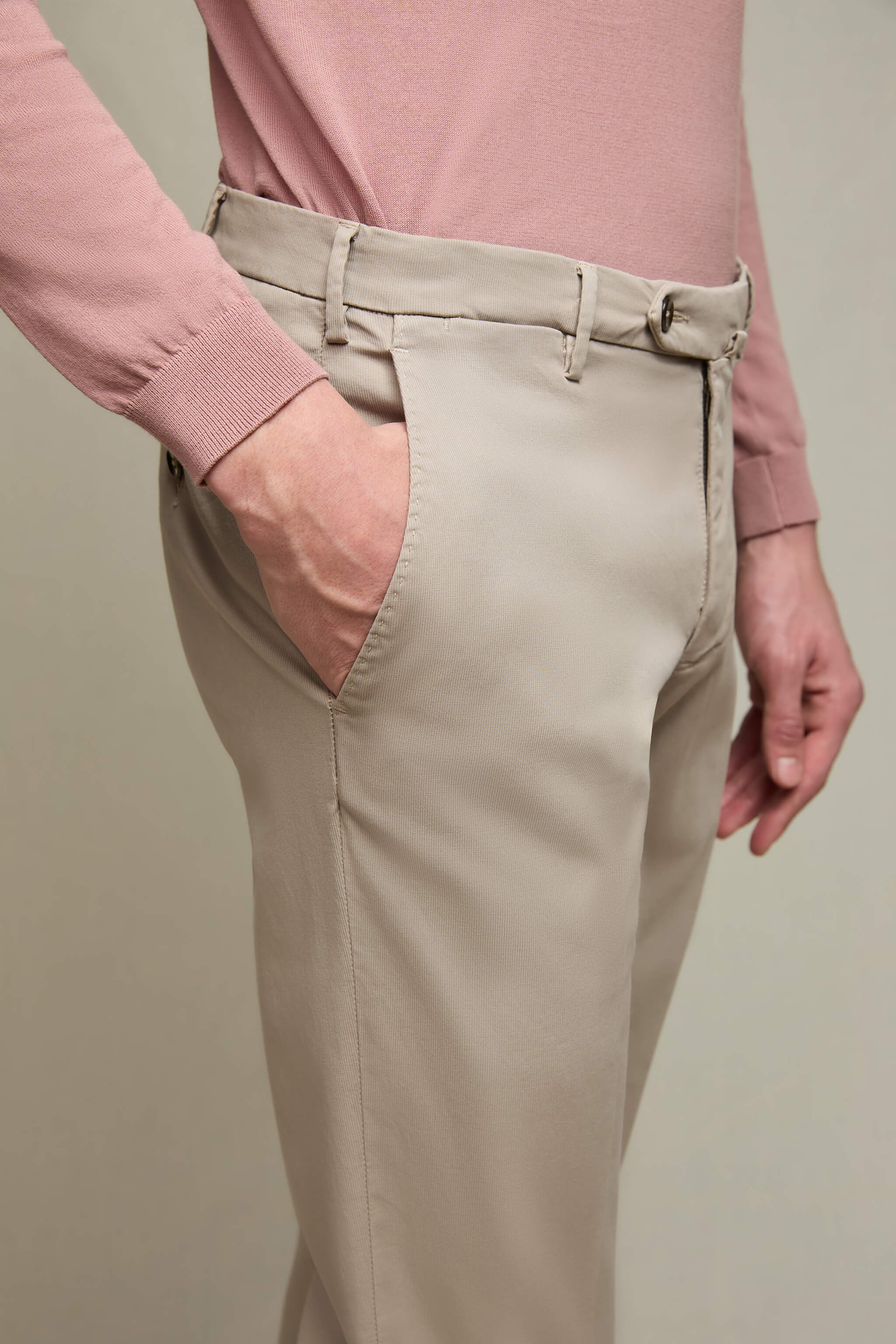 Pantalone ELTON tinto capo beige - Image 5