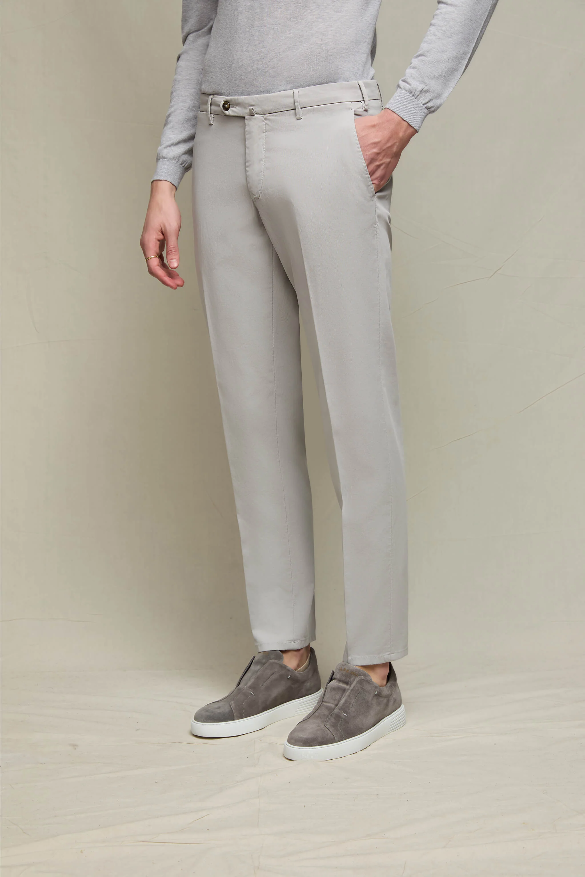 Pantalone ELTON tinto capo grigio ghiaccio - Image 2