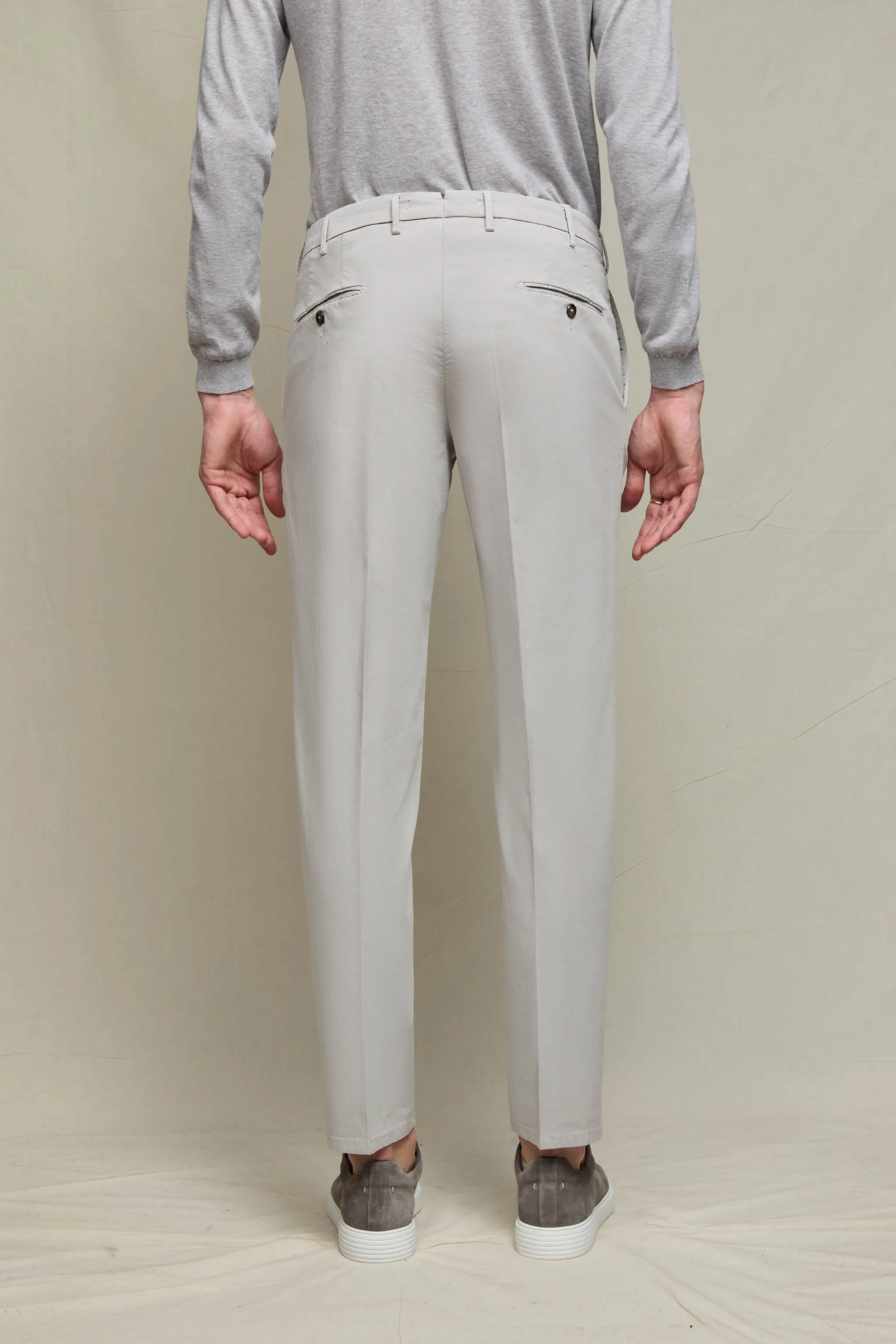 Pantalone ELTON tinto capo grigio ghiaccio - Image 3