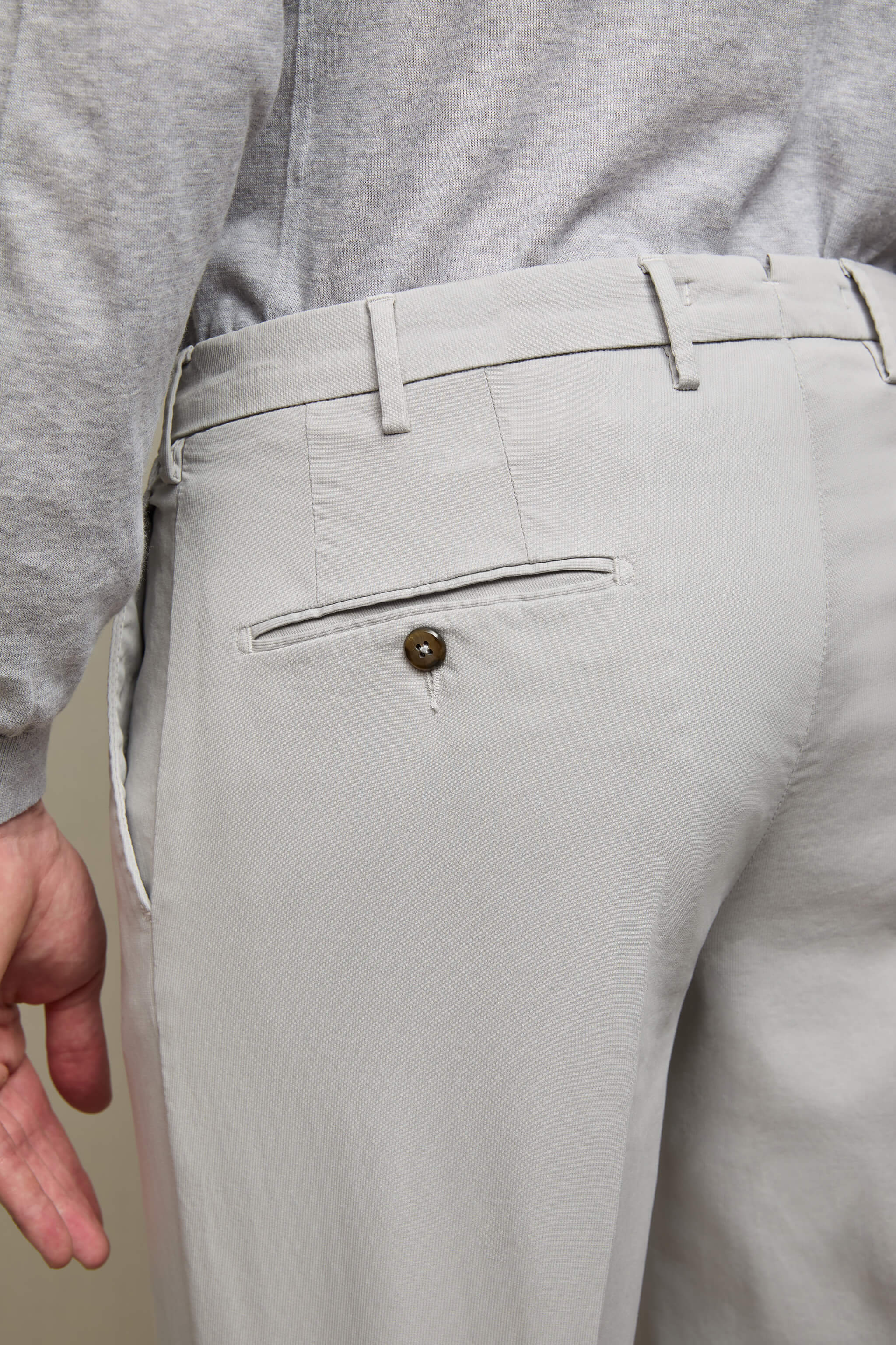 Pantalone ELTON tinto capo grigio ghiaccio - Image 7