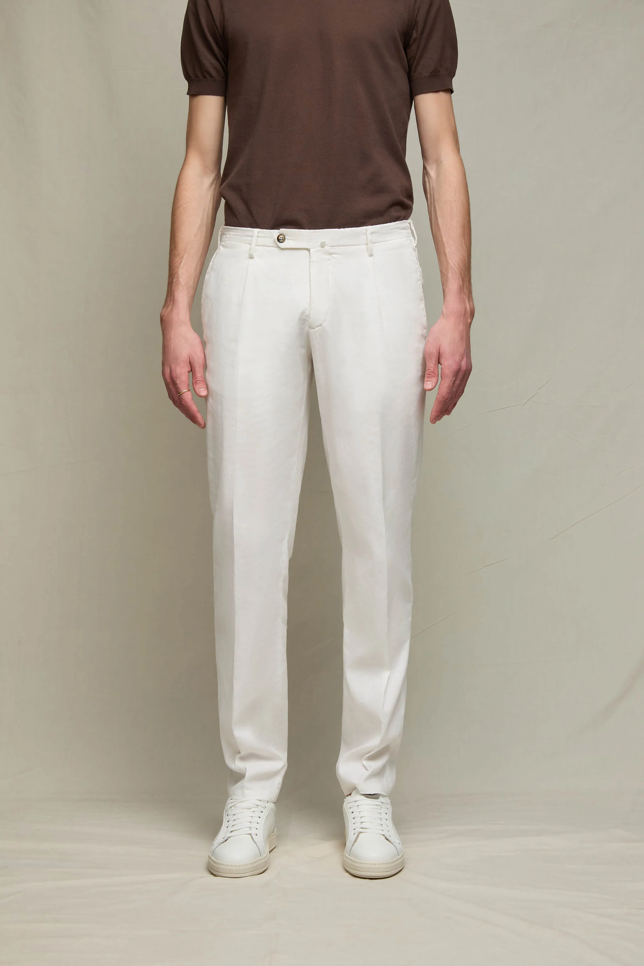 Pantalone MICHAEL tinto capo bianco