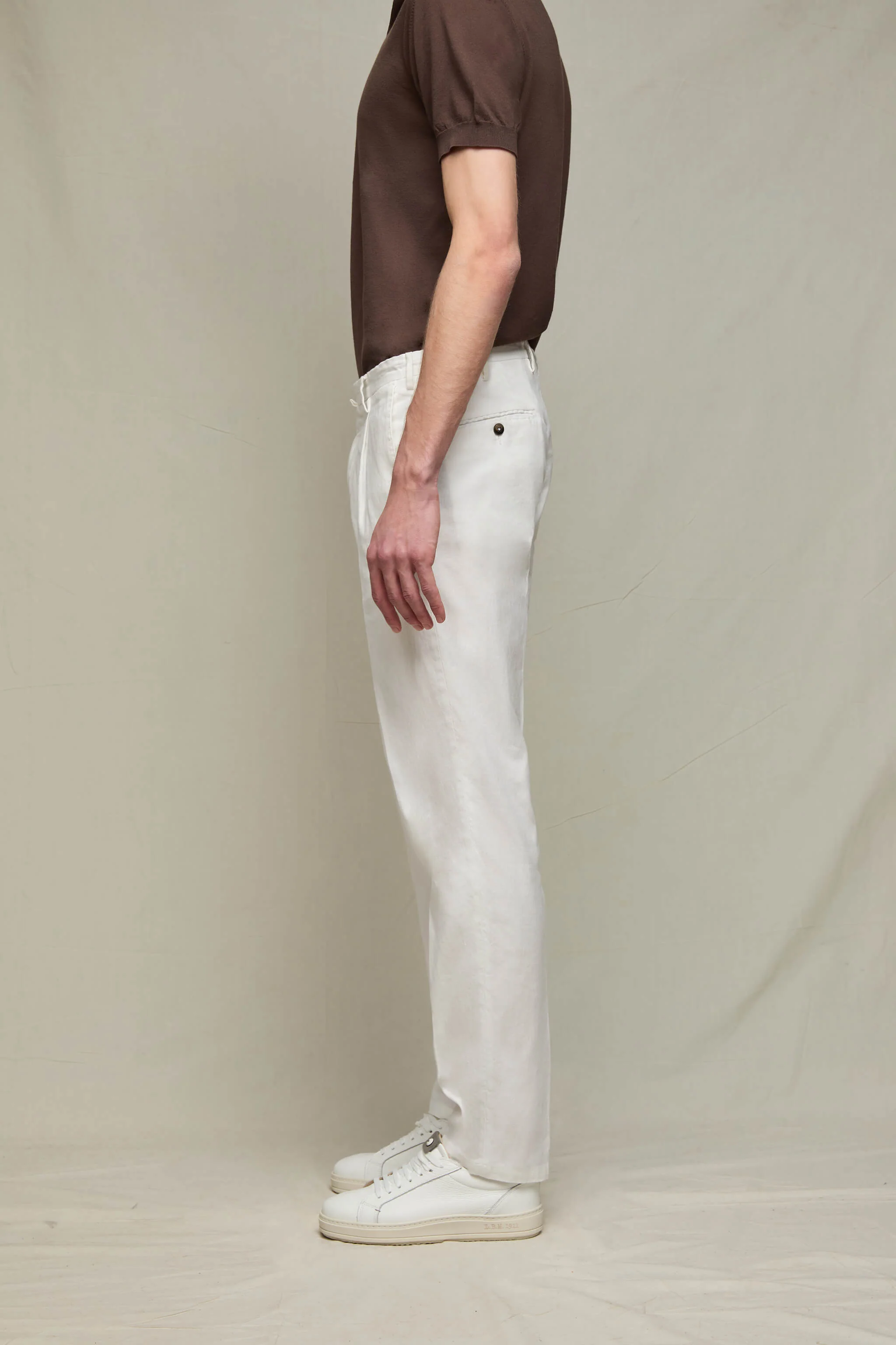 Pantalone MICHAEL tinto capo bianco - Image 3