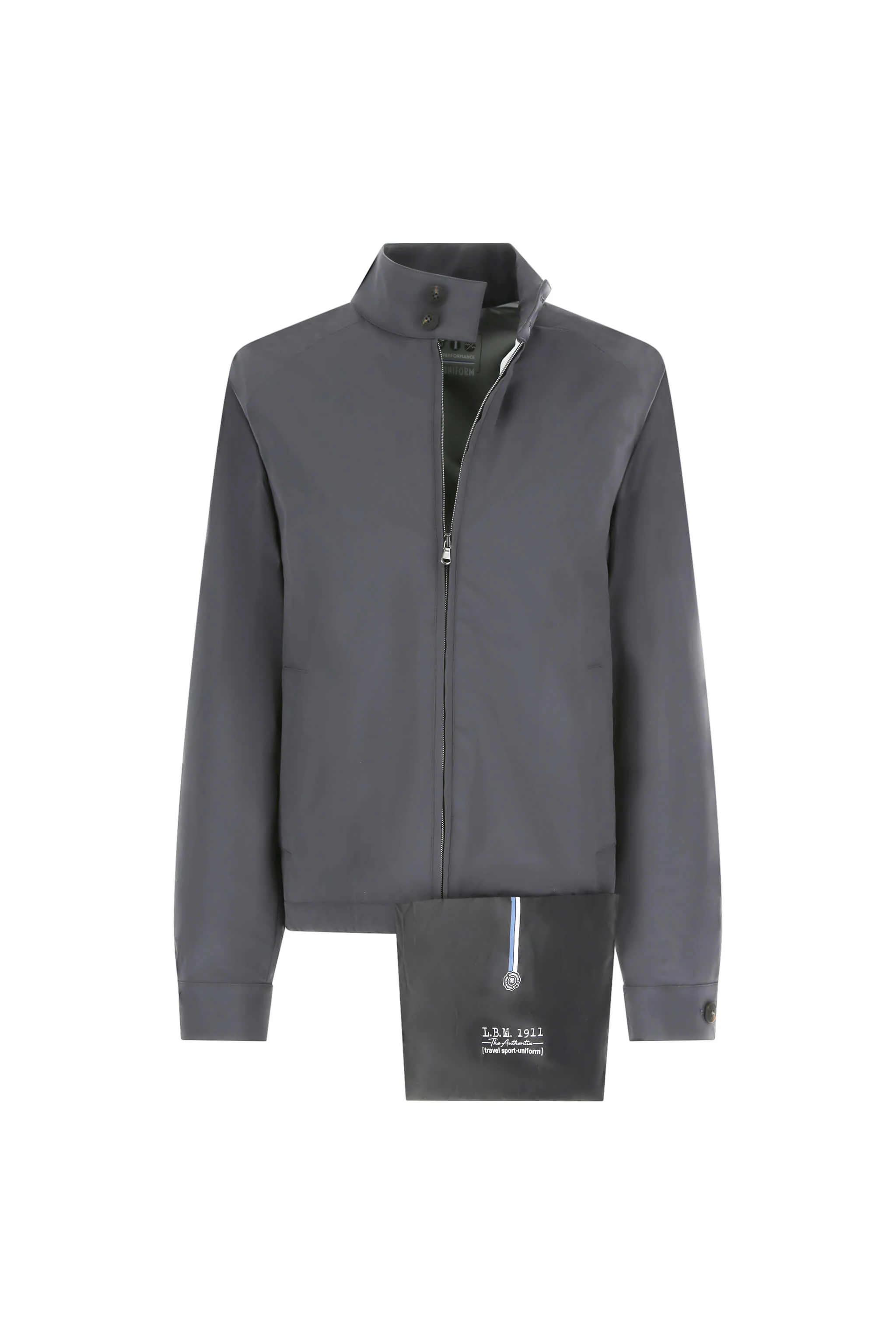 Bomber jacket in jersey tecnico antracite - Image 5