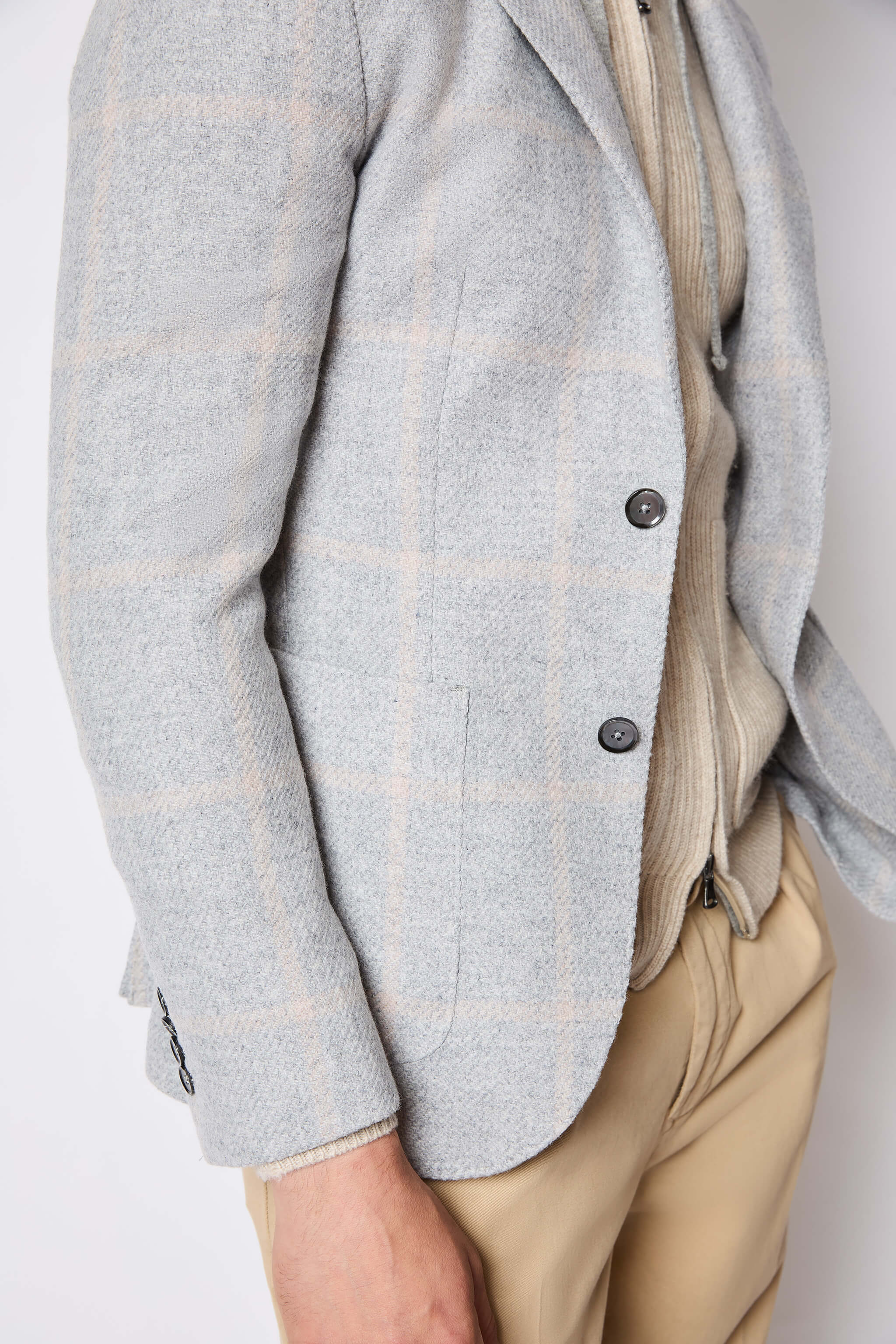 Giacca JACK in jersey grigio chiaro - Image 4