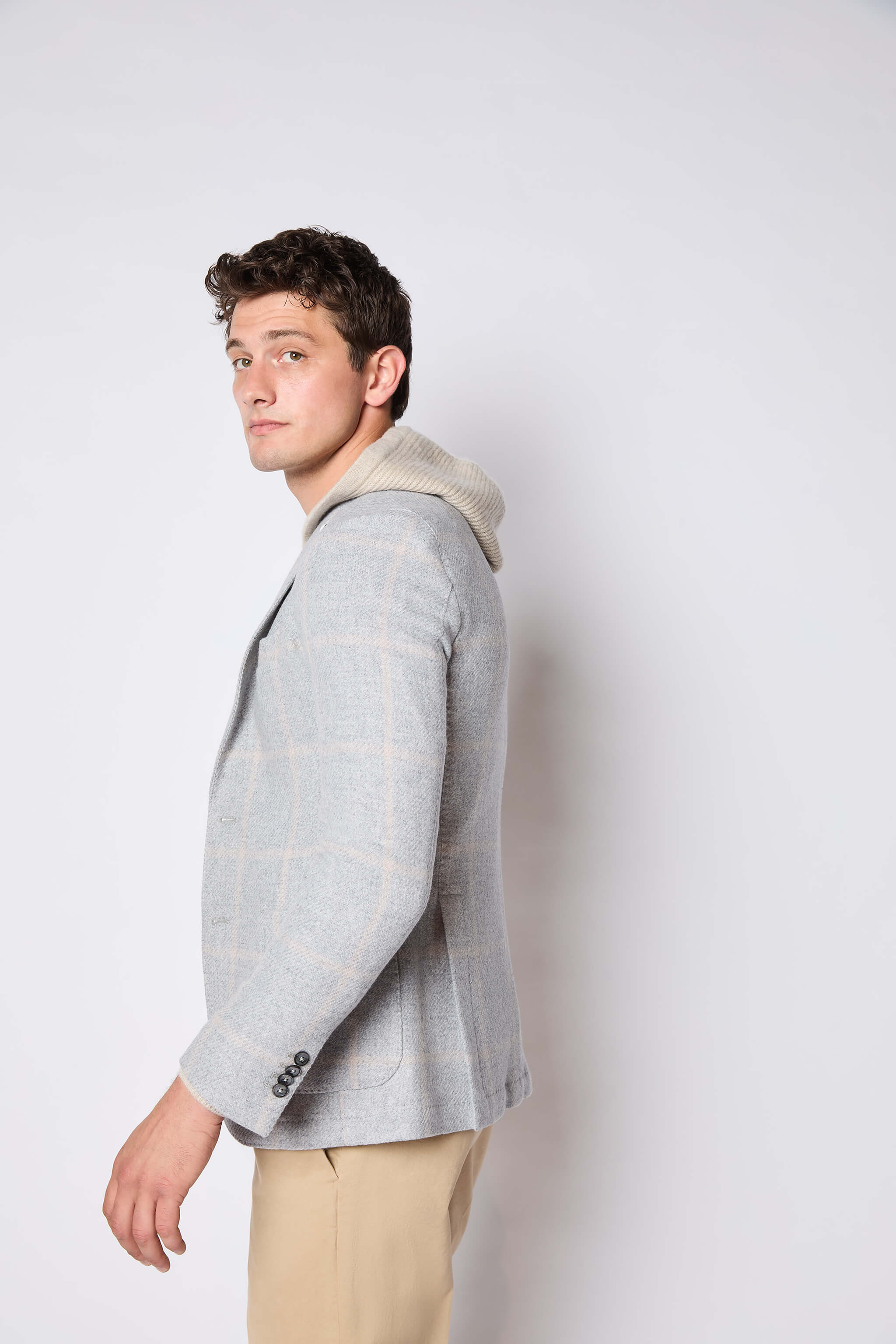 Giacca JACK in jersey grigio chiaro - Image 5