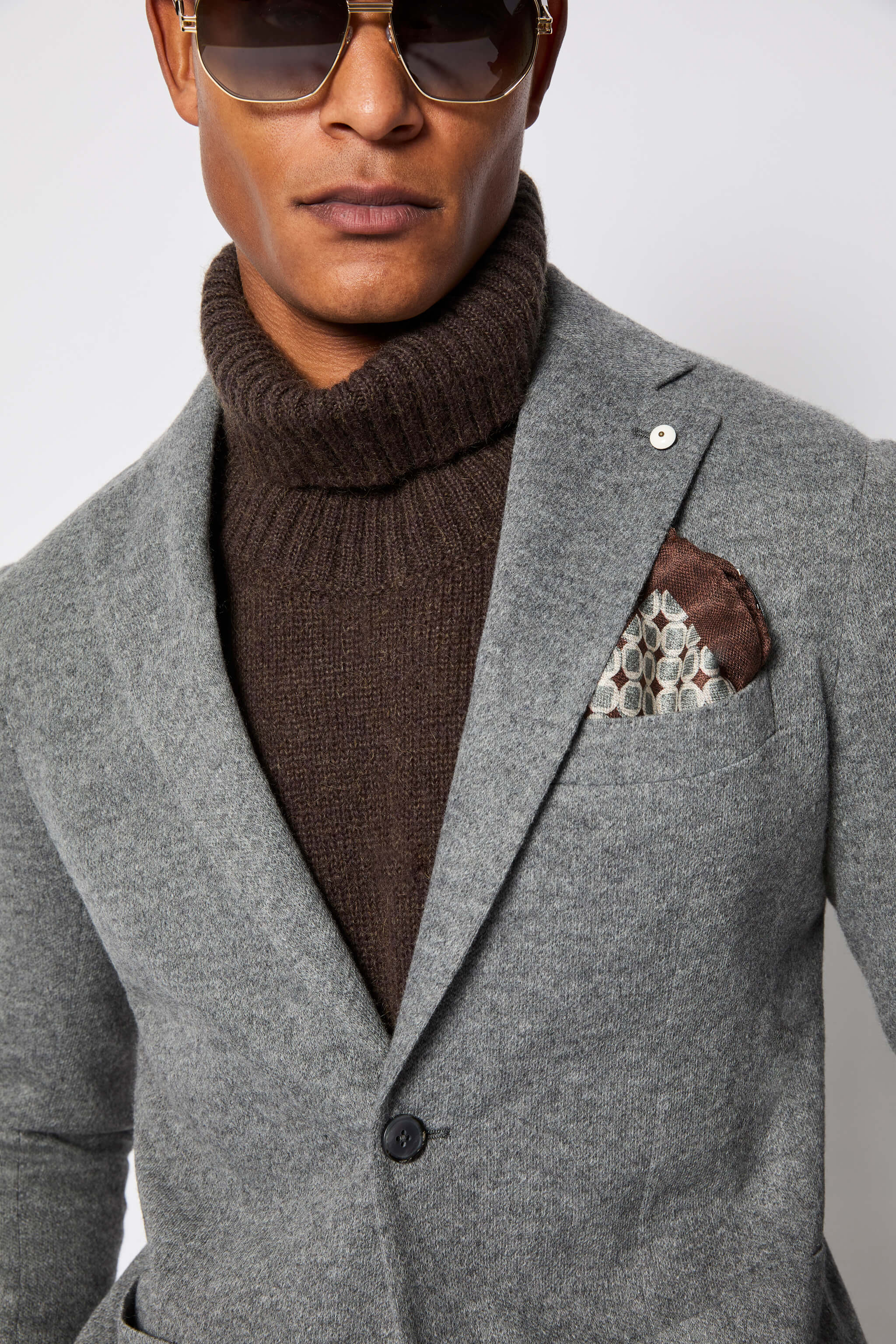 Giacca JACK in jersey grigio melange - Image 3