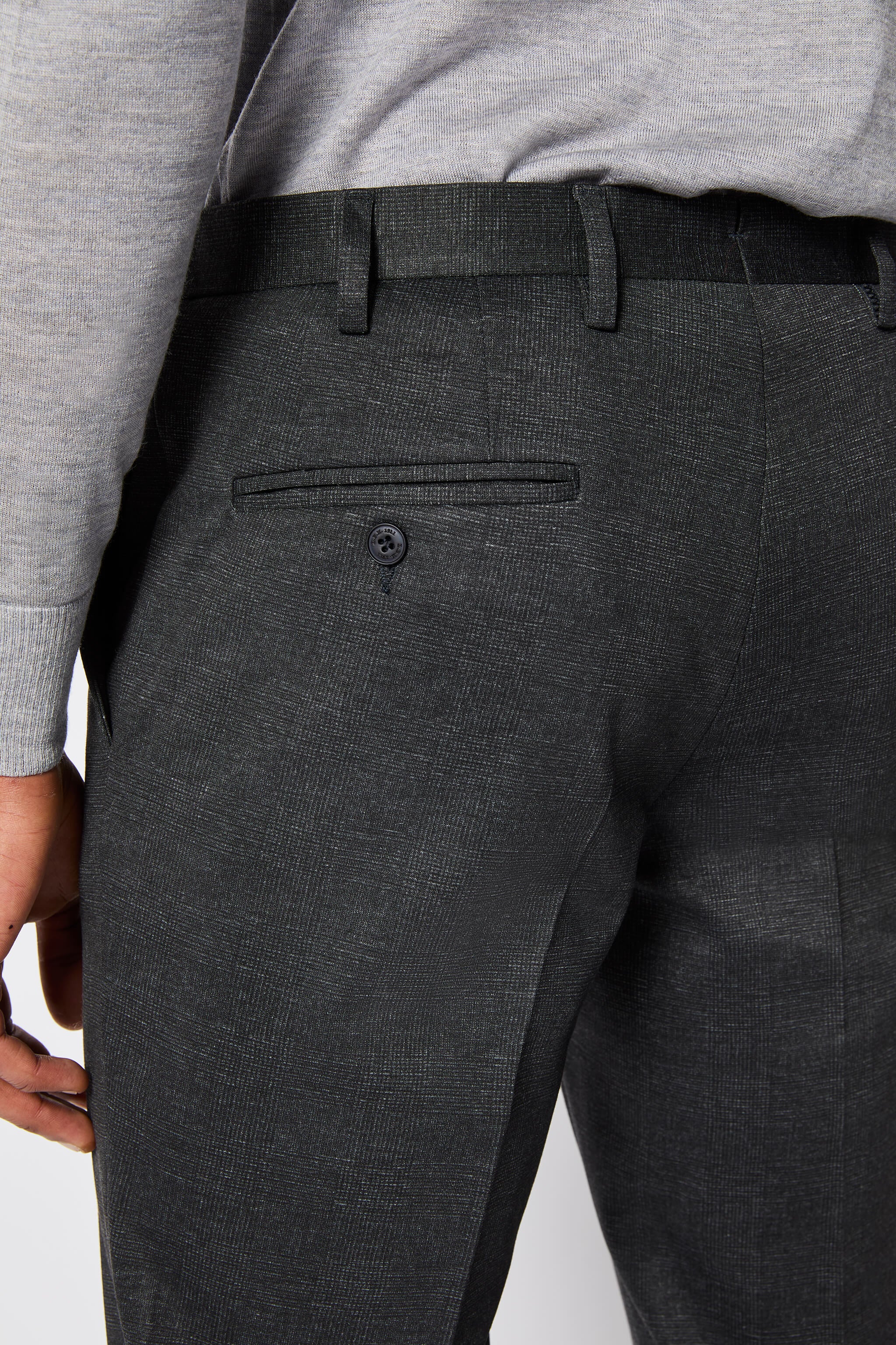 Abito SAM in jersey tecnico grigio scuro melange - Image 11