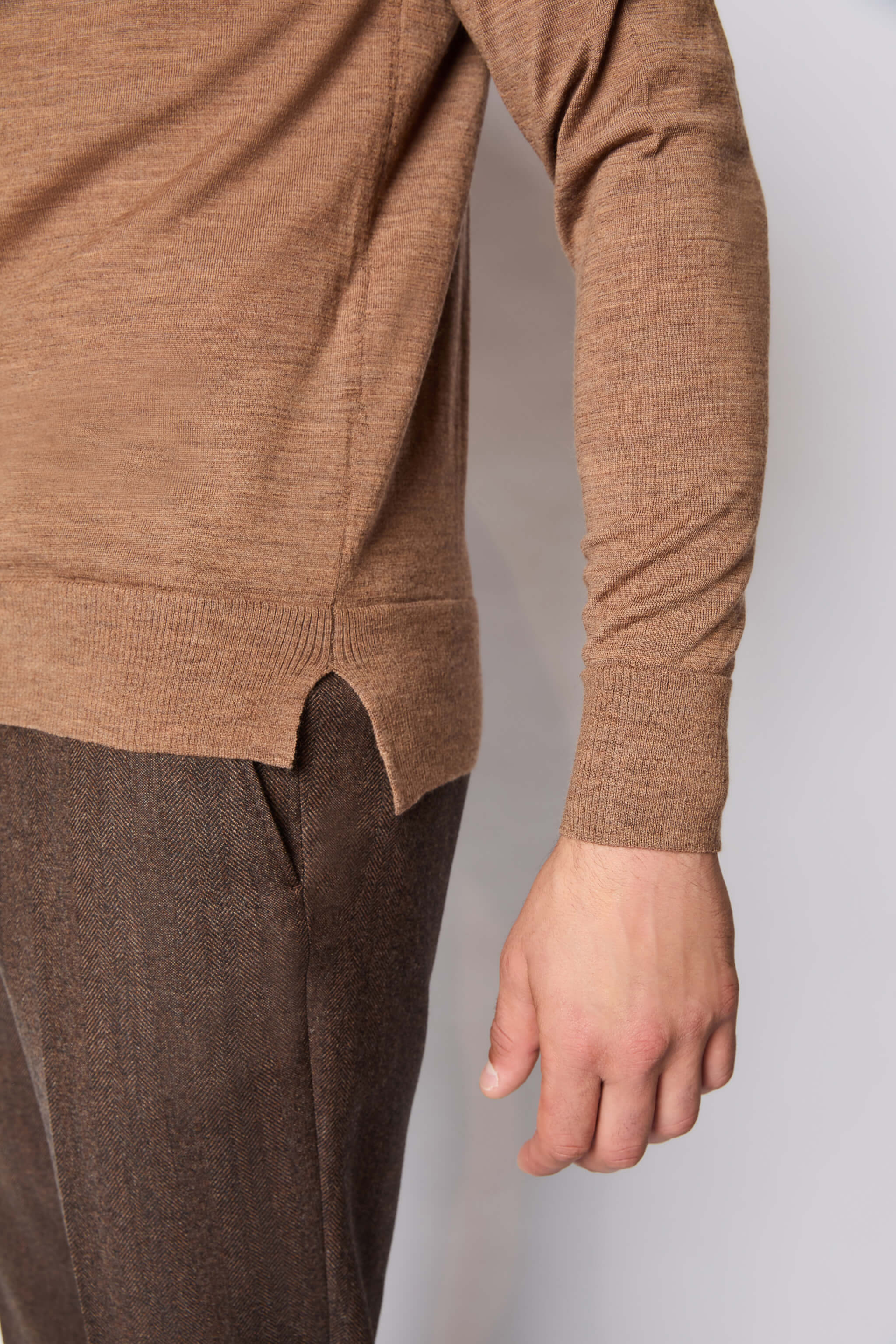 Maglia camicia cammello - Image 4