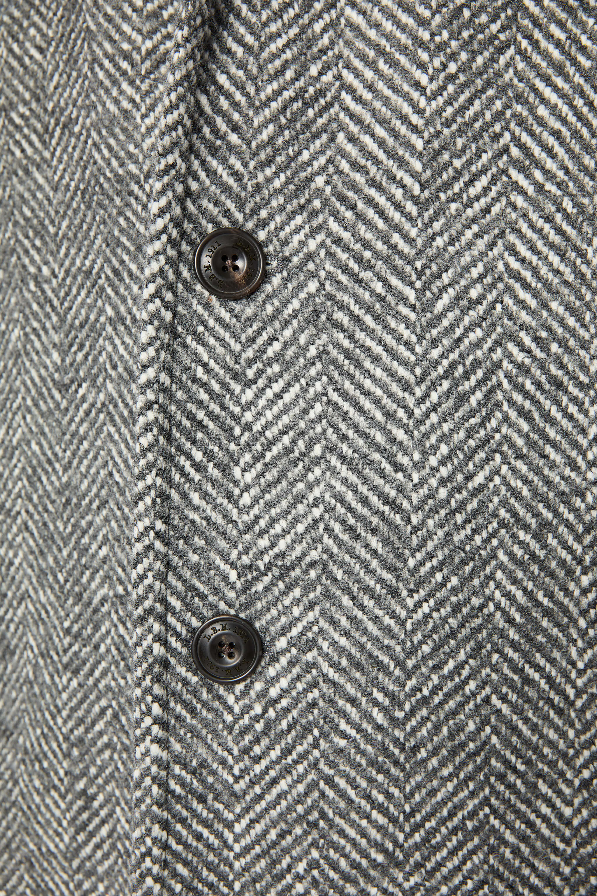 Cappotto monopetto non trattato grigio - Image 6